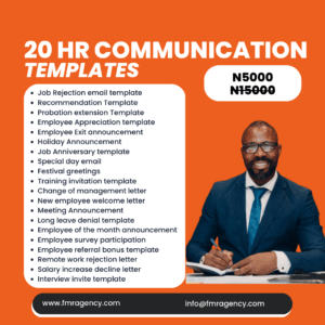 20 HR Communication Templates